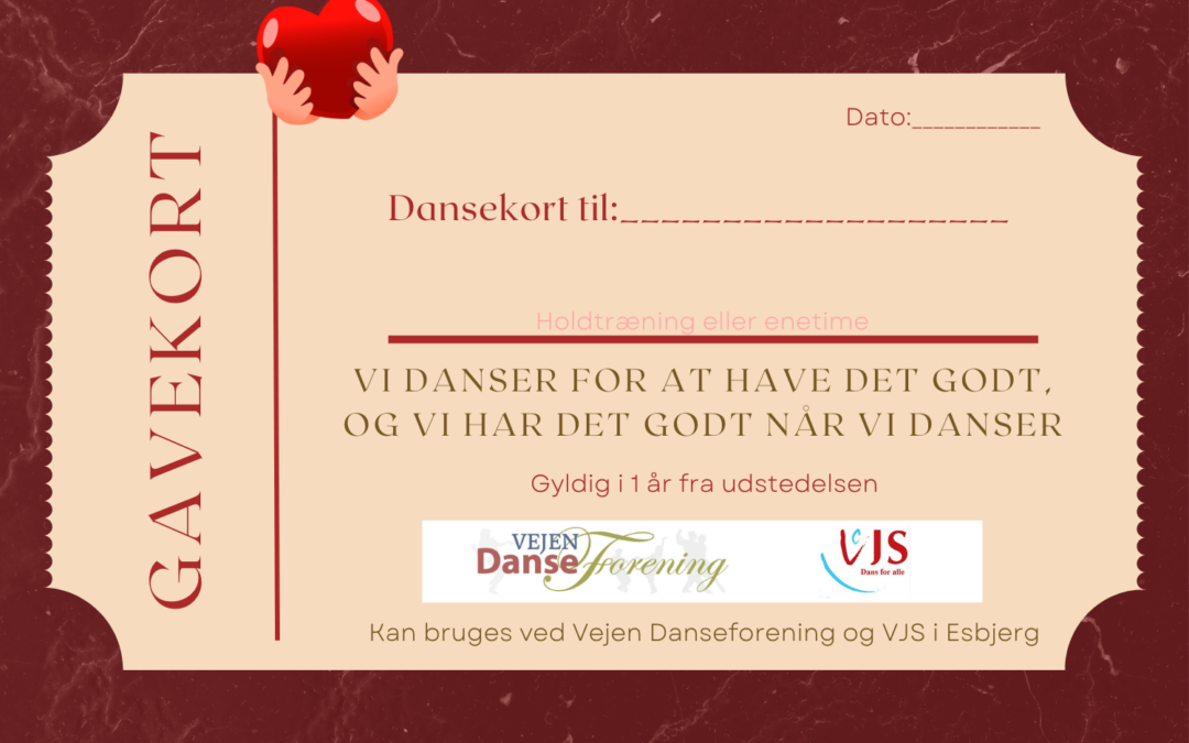 Giv en gave der bevæger: Nu kan du købe gavekort til Vejen Danseforening